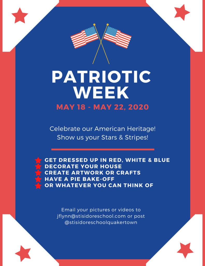 Patriotic Week May 18 - May 22